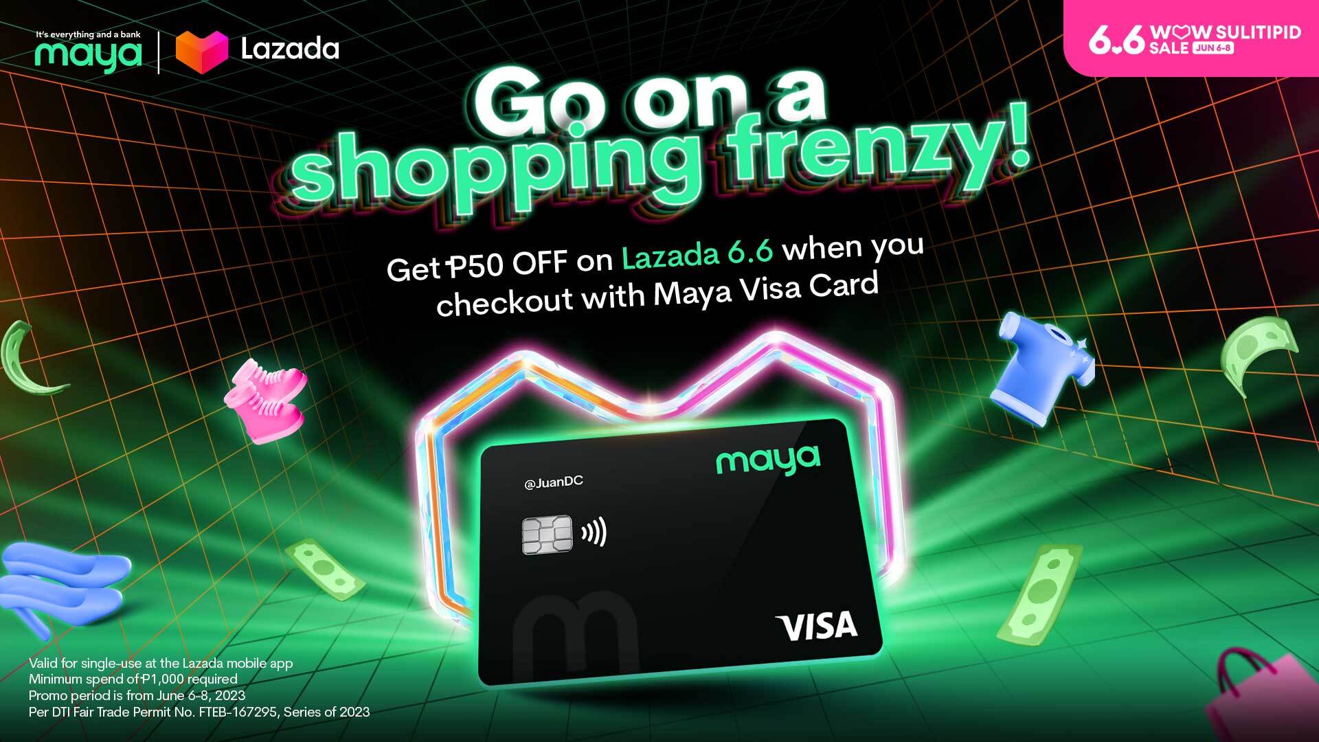 Get Instant P50 Off On Lazada With Your Maya Visa Card 1298